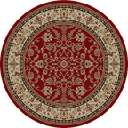 Mayberry Rugs Home Town Classic Keshan Claret Area Rug – Traditional Persian Rug Mayberry Rug