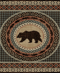 Mayberry Rugs American Destination Asheville Multi Area Rug – Rustic Lodge Rug Mayberry Rug