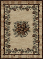 Mayberry Rugs American Destination Greensboro Brown – Rustic Lodge Area Rug Mayberry Rug