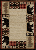 Mayberry Rugs American Destination Edgewood Multi – Rustic Lodge Area Rug Mayberry Rug