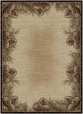 Mayberry Rugs Hearthside Twilight Ridge Brown Area Rug – Rustic Cabin Lodge Rug Mayberry Rug