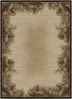 Mayberry Rugs Hearthside Twilight Ridge Brown Area Rug – Rustic Cabin Lodge Rug Mayberry Rug