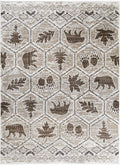 Mayberry Rugs Tacoma Camp Creek Brown Area Rug – Rustic Cabin Rug Mayberry Rug
