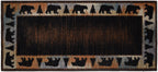 Mayberry Rugs Cozy Cabin Wandering Bear Multi Area Rug – Rustic Cabin Lodge Rug Mayberry Rug