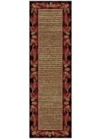 Mayberry Rugs Hearthside Abbeville Red Area Rug – Rustic Cabin Lodge Rug Mayberry Rug