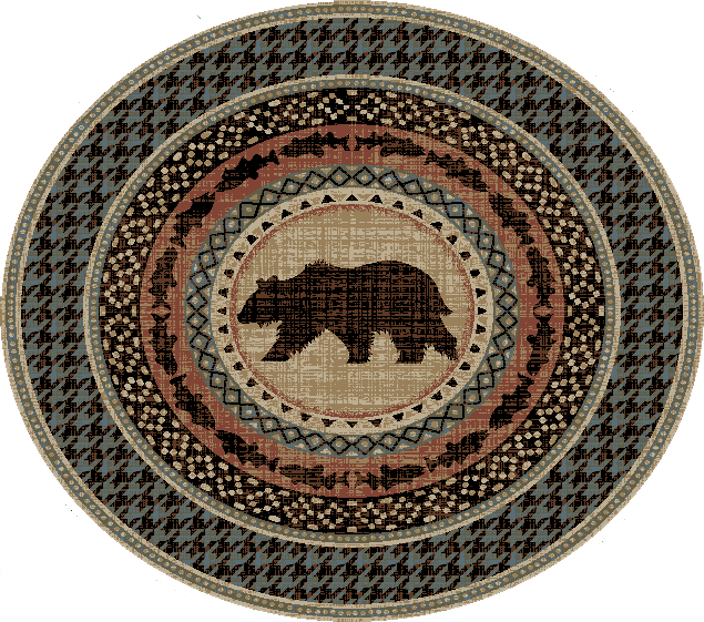 Mayberry Rugs American Destination Asheville Multi Area Rug – Rustic Lodge Rug Mayberry Rug