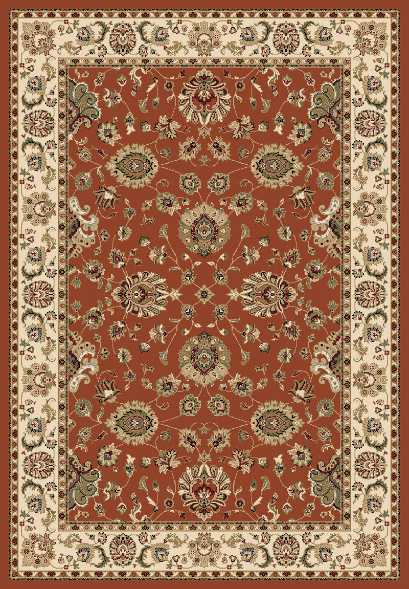 Mayberry Rugs Heritage II Royal Keshan Rust Area Rug – Traditional Persian Rug Mayberry Rug
