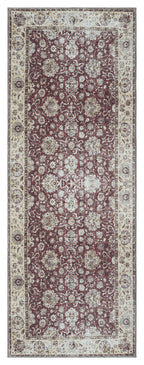 Mayberry Rugs Vintage Thebes Red Area Rug – Distressed Traditional Rug Mayberry Rug