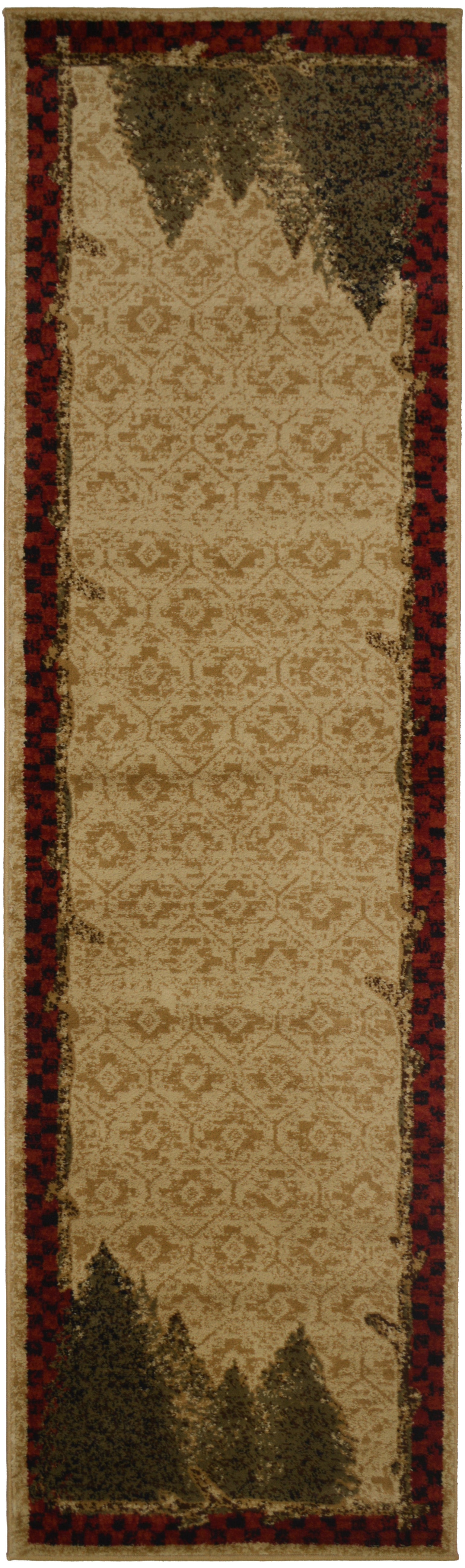 Mayberry Rugs American Destination Forest Antique Area Rug – Rustic Lodge Rug Mayberry Rug