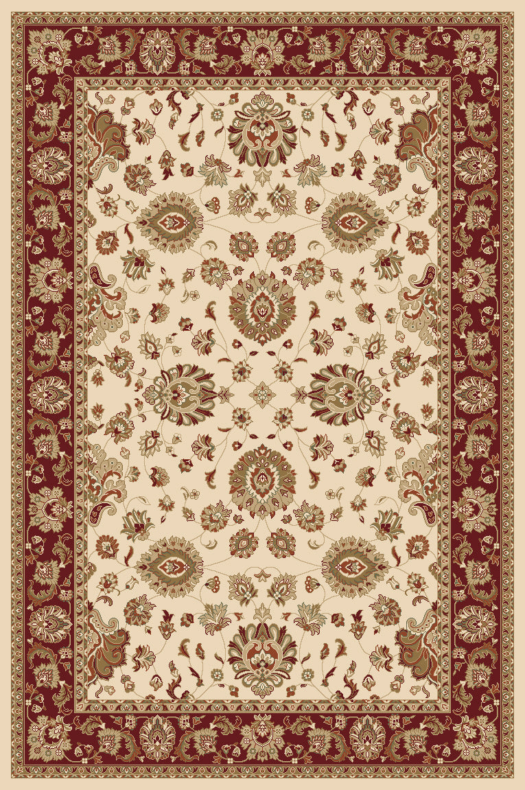 Mayberry Rugs Heritage II Royal Keshan Ivory Area Rug – Traditional Persian Rug Mayberry Rug