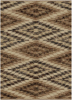 Mayberry Rugs Lodge King Las Cruces Brown Area Rug – Southwestern Lodge Rug Mayberry Rug