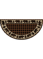 Mayberry Rugs American Destination Trailing Edge Brown – Rustic Lodge Area Rug Mayberry Rug