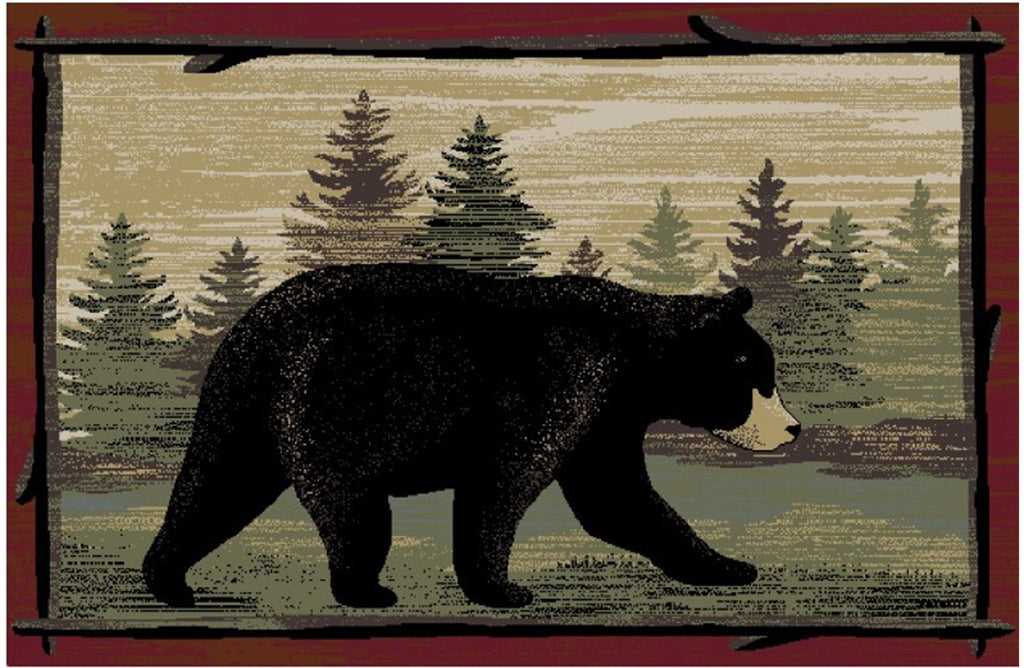Mayberry Rugs Cozy Cabin Woodside Retreat Multi Area Rug – Rustic Cabin Lodge Rug Mayberry Rug