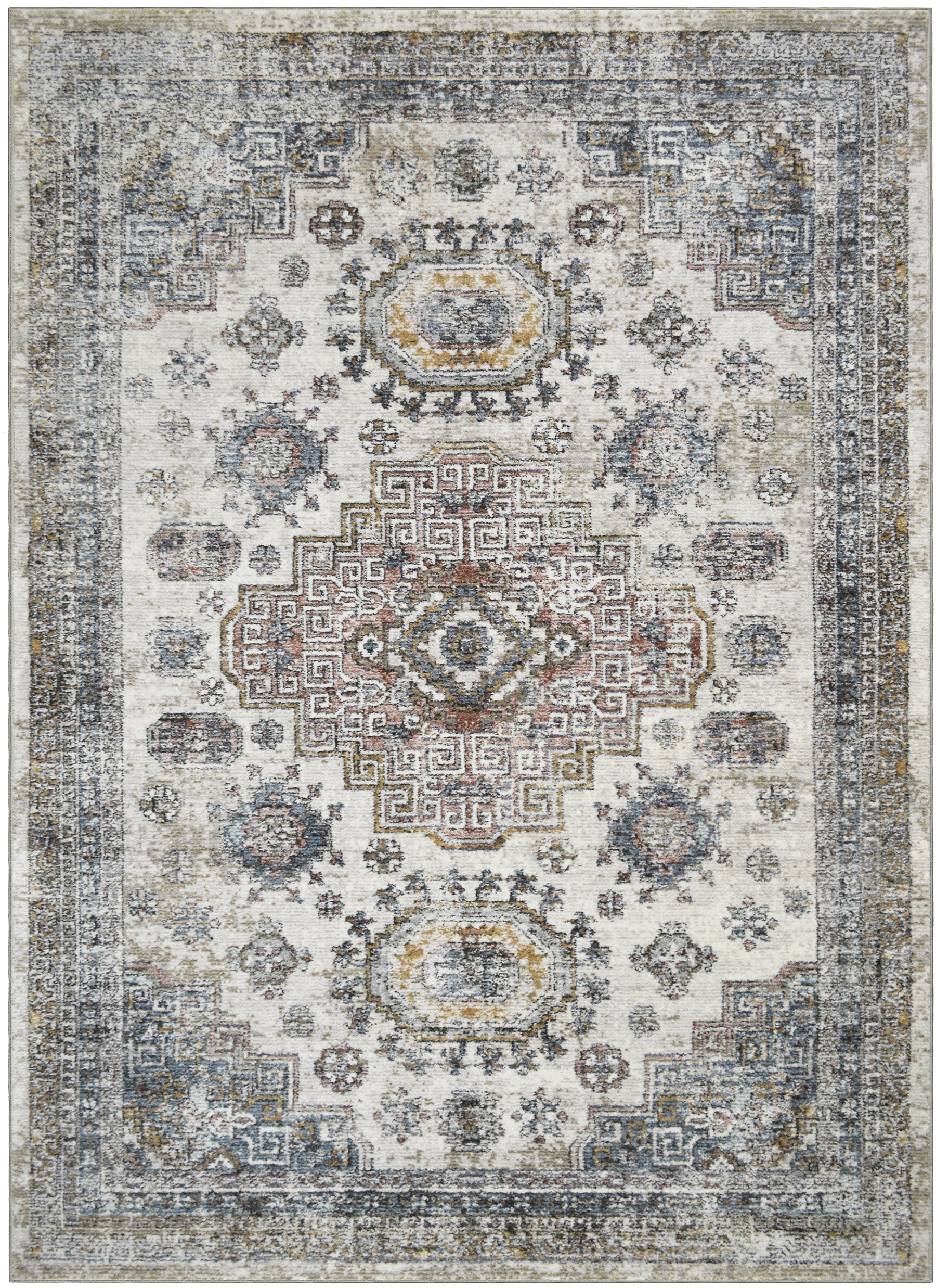 Mayberry Rugs Athens Tripoli Taupe Area Rug – Traditional Home Decor Rug Mayberry Rug