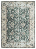 Mayberry Rugs Vintage Thebes Green Area Rug – Distressed Traditional Rug Mayberry Rug
