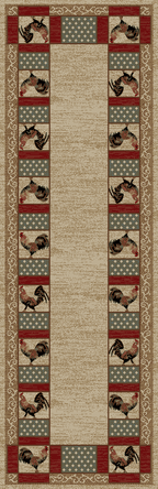 Mayberry Rugs American Destination Barnyard Ivory Area Rug – Rustic Cabin Rug Mayberry Rug