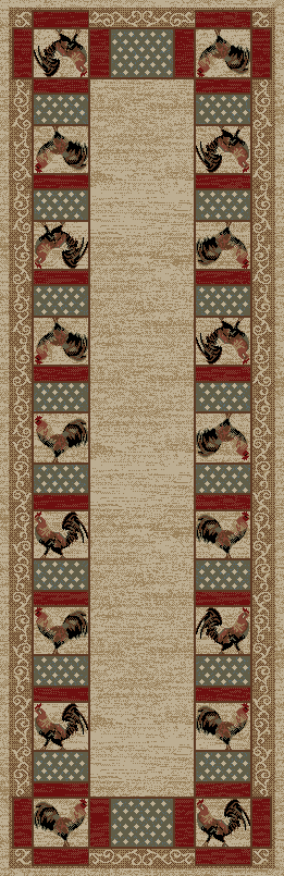 Mayberry Rugs American Destination Barnyard Ivory Area Rug – Rustic Cabin Rug Mayberry Rug