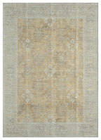 Mayberry Rugs Vintage Damascus Gold Area Rug – Distressed Traditional Rug Mayberry Rug