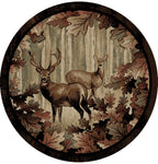 Mayberry Rugs American Destination Whitetail Woods Multi Area Rug – Rustic Lodge Rug Mayberry Rug