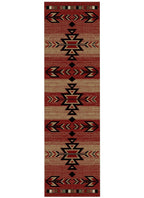 Mayberry Rugs Hearthside Rio Grande Red Area Rug – Southwestern Lodge Rug Mayberry Rug