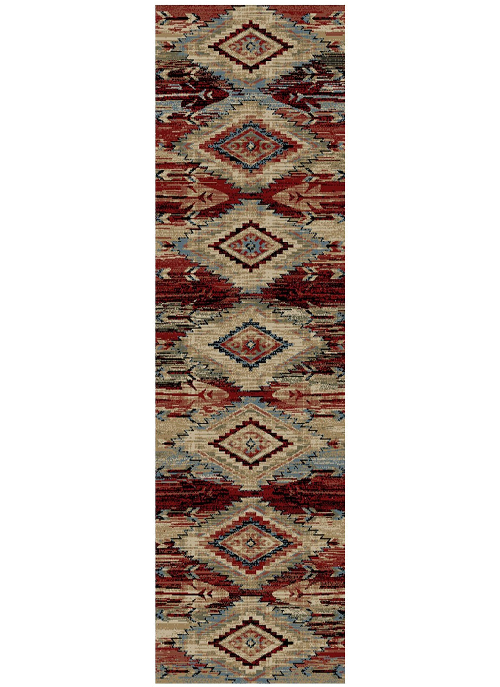 Mayberry Rugs American Destination Broken Bow Multi Area Rug – Rustic Lodge Rug Mayberry Rug