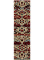 Mayberry Rugs American Destination Broken Bow Multi Area Rug – Rustic Lodge Rug Mayberry Rug