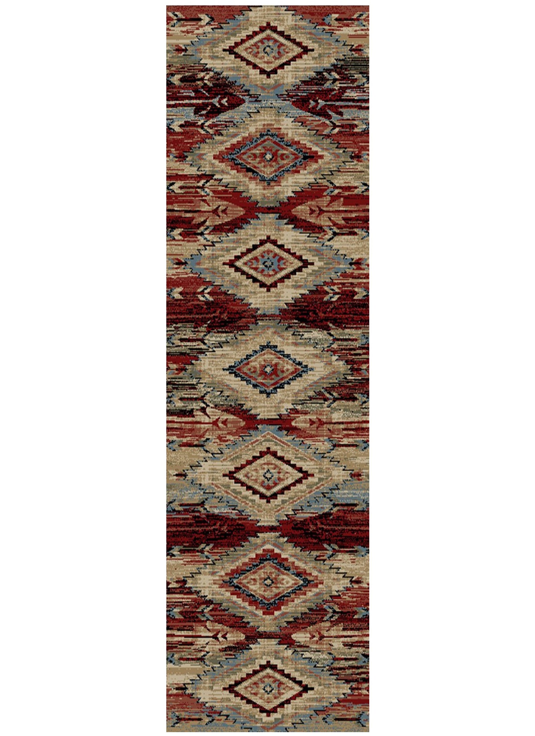 Mayberry Rugs American Destination Broken Bow Multi Area Rug – Rustic Lodge Rug Mayberry Rug