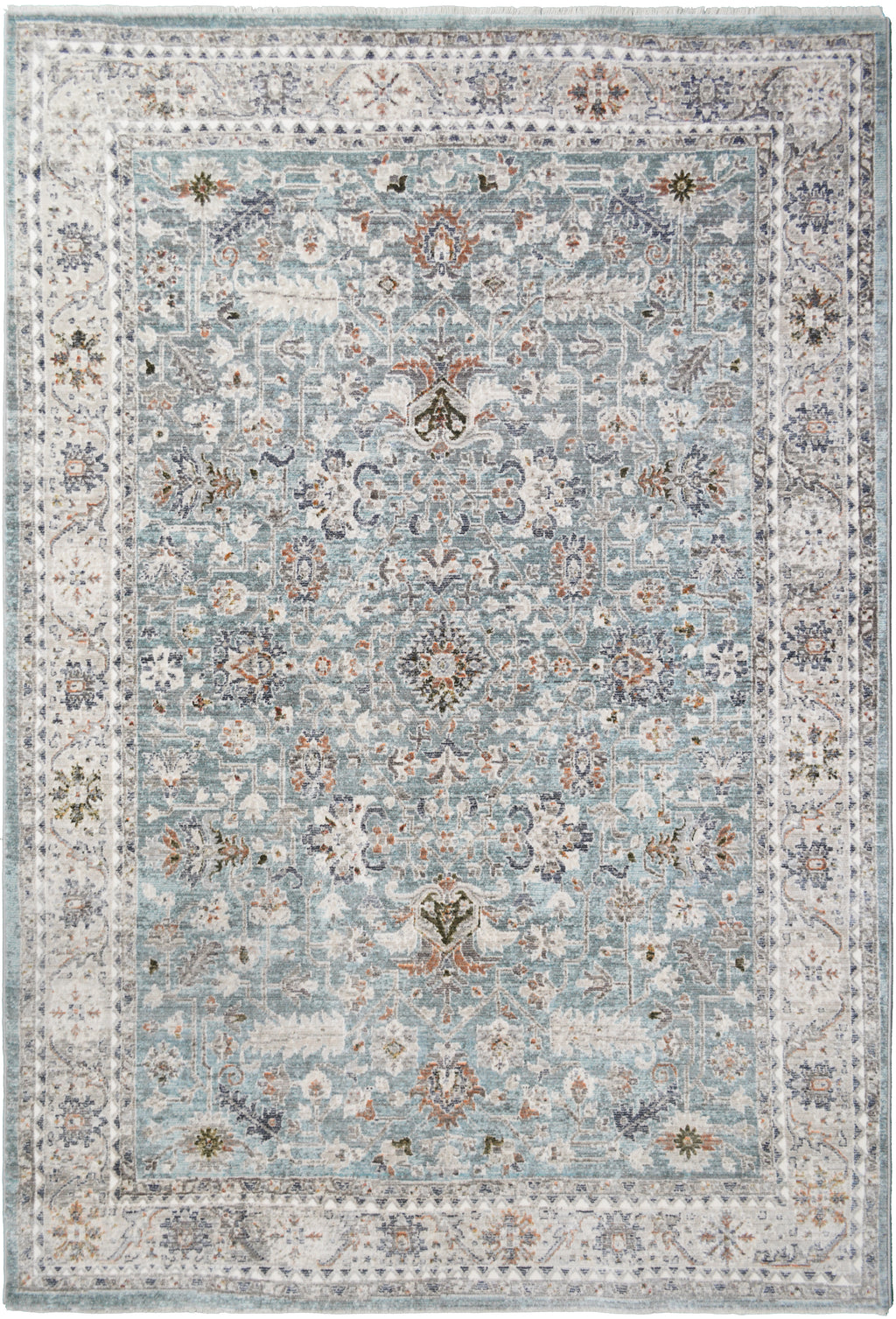 Mayberry Rugs Windsor Manchester Blue Area Rug – Traditional Home Decor Rug Mayberry Rug