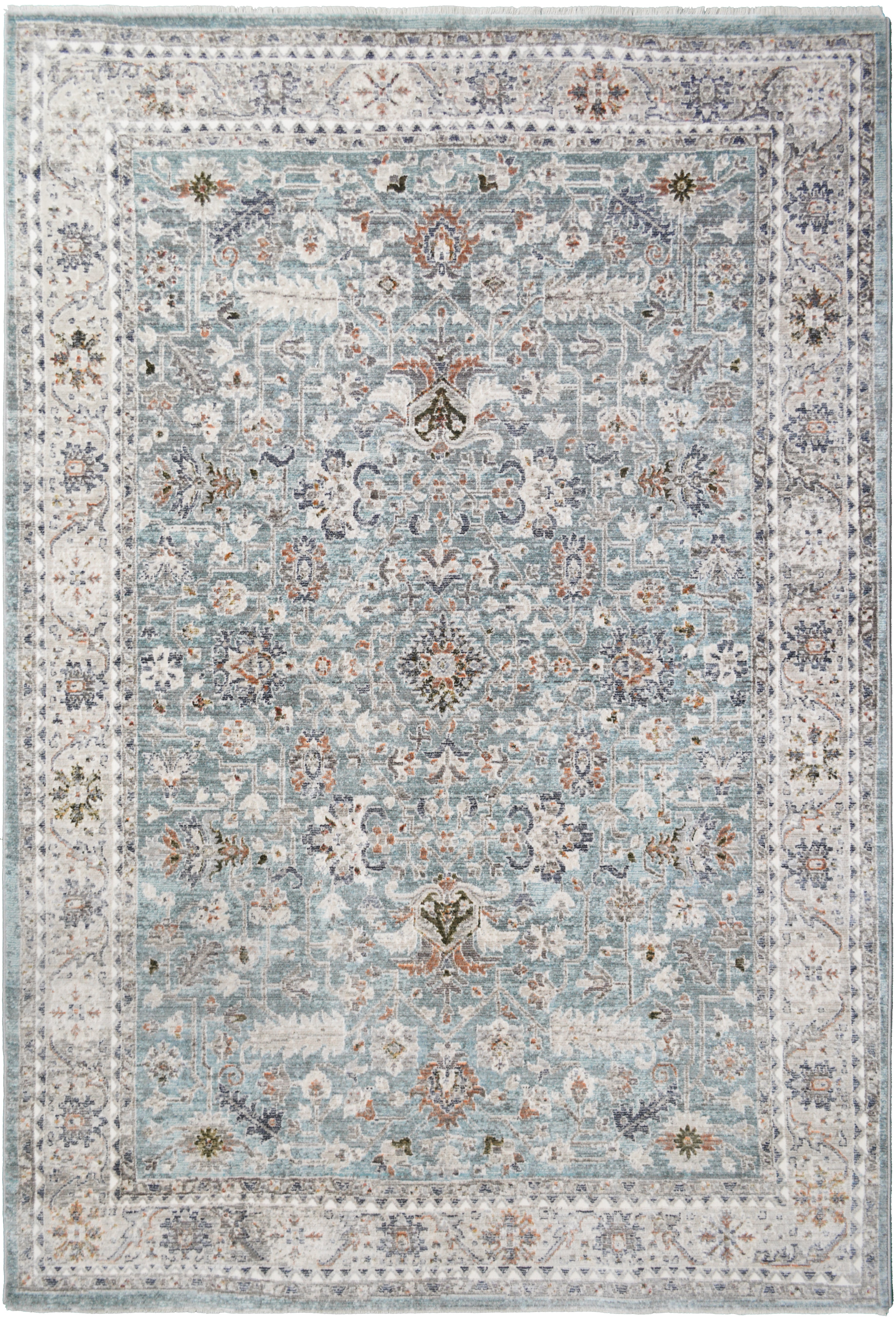 Mayberry Rugs Windsor Manchester Blue Area Rug – Traditional Home Decor Rug Mayberry Rug