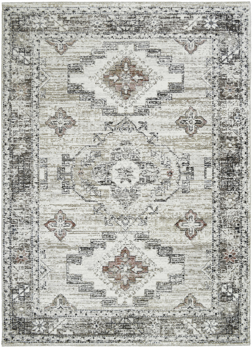 Mayberry Rugs Athens Santana Ivory Area Rug – Traditional Home Decor Rug Mayberry Rug