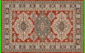 Mayberry Rugs Plymouth Marisco Red Area Rug – Traditional Home Decor Rug Mayberry Rug