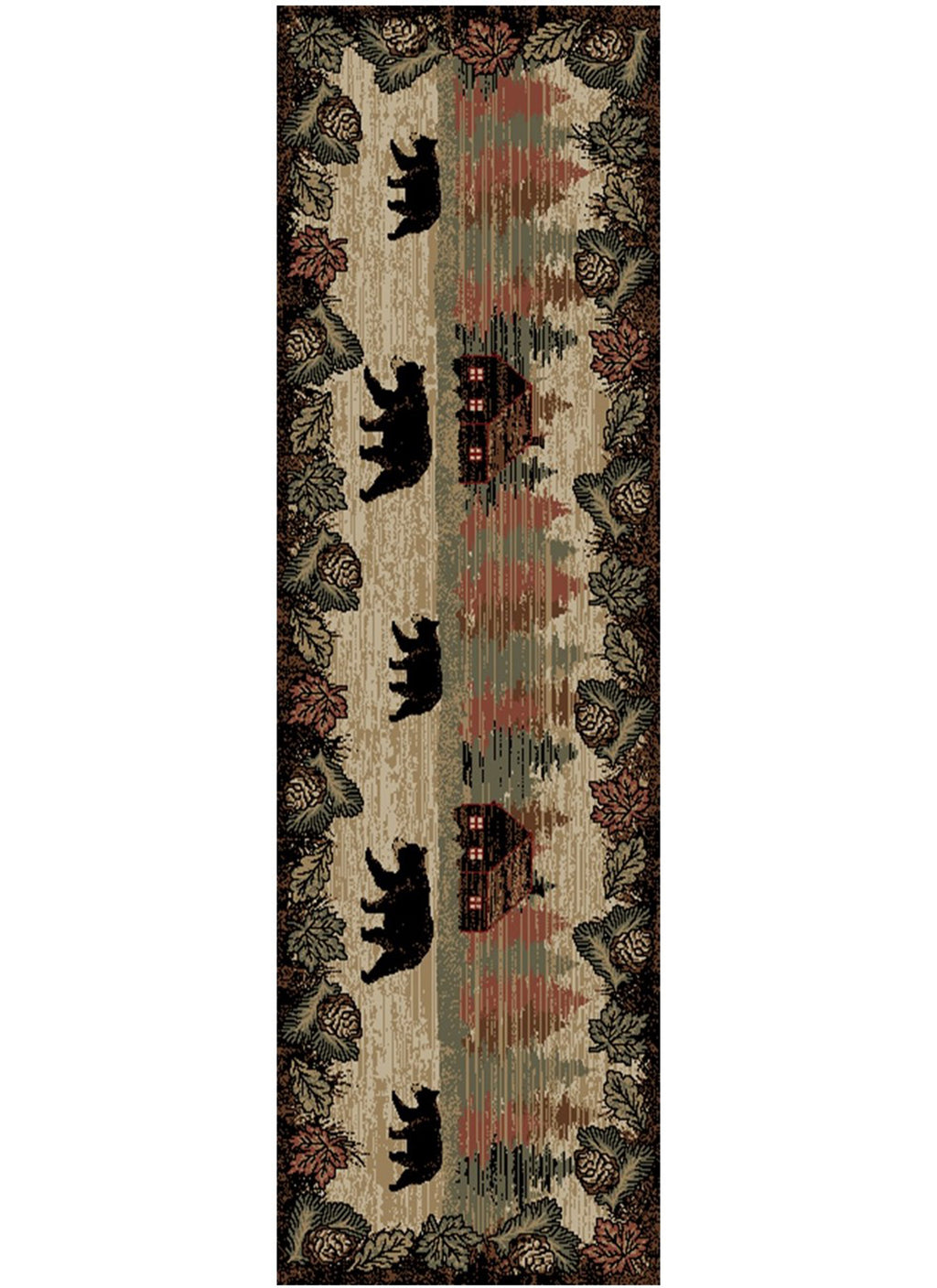 Mayberry Rugs American Destination Happy Valley Multi – Rustic Lodge Area Rug Mayberry Rug