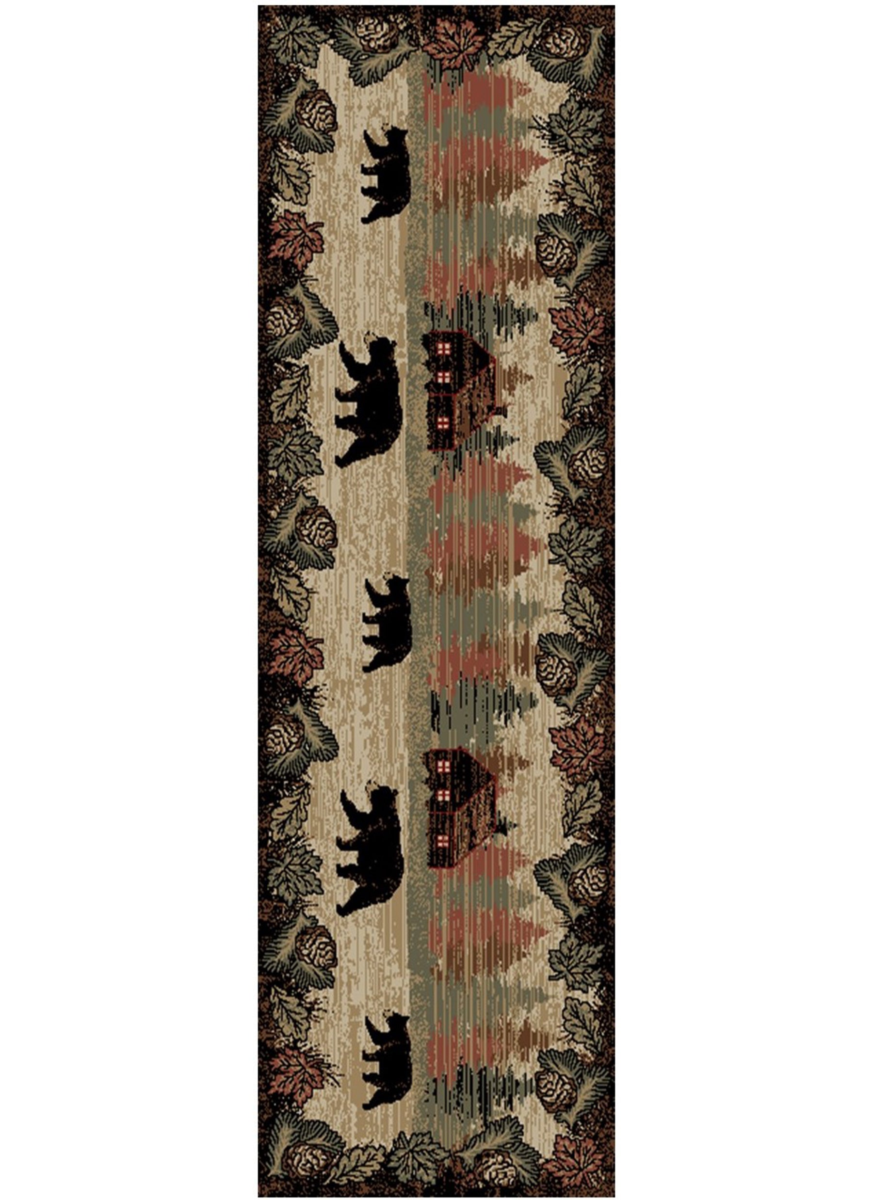 Mayberry Rugs American Destination Happy Valley Multi – Rustic Lodge Area Rug Mayberry Rug
