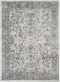 Mayberry Rugs Firenze Noble Ivory Blue Area Rug – Traditional Ornate Rug Mayberry Rug