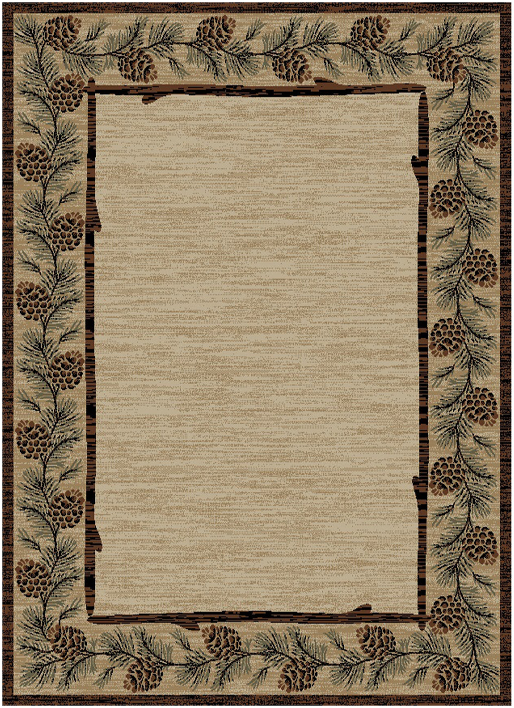 Mayberry Rugs American Destination Clearmont Brown – Rustic Lodge Area Rug Mayberry Rug