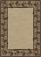 Mayberry Rugs American Destination Clearmont Brown – Rustic Lodge Area Rug Mayberry Rug