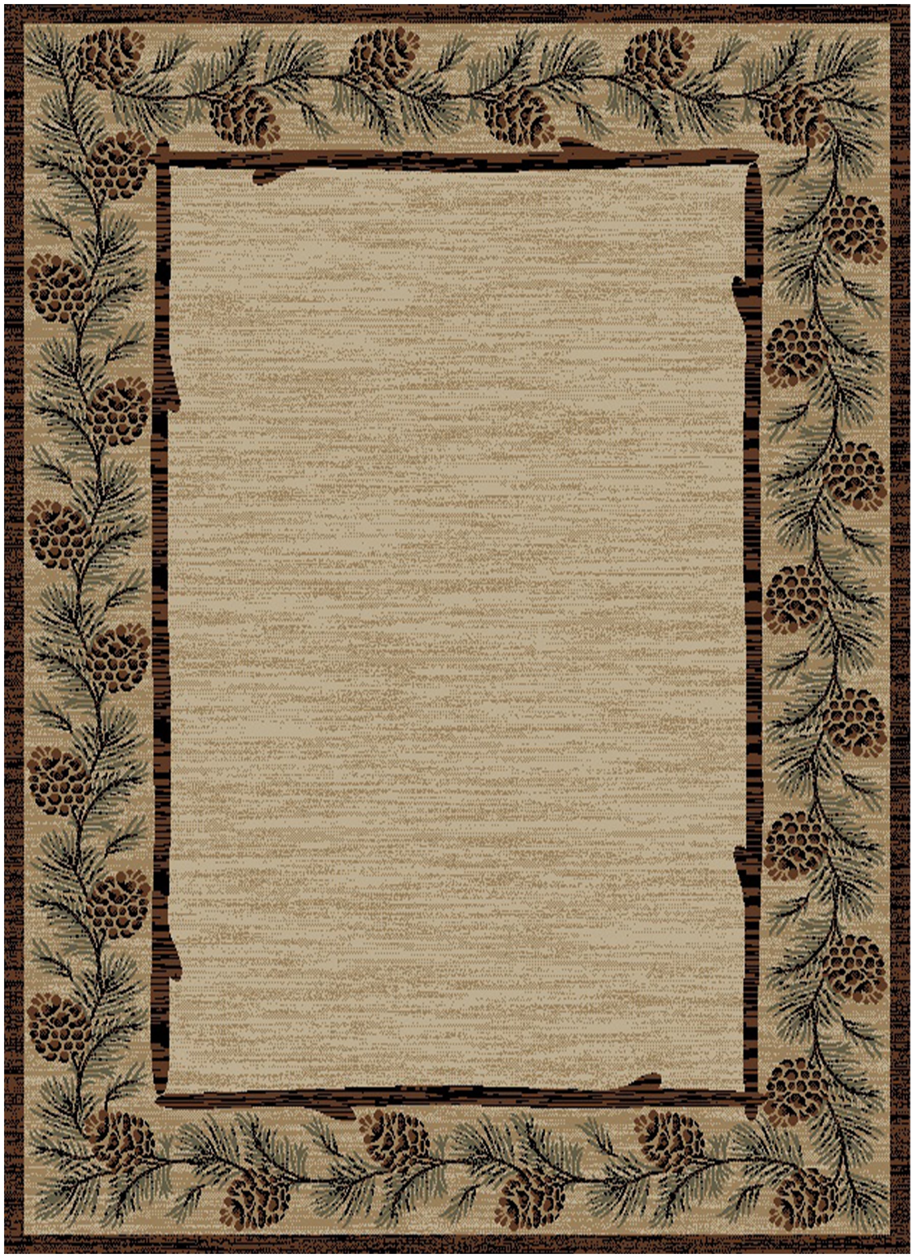 Mayberry Rugs American Destination Clearmont Brown – Rustic Lodge Area Rug Mayberry Rug