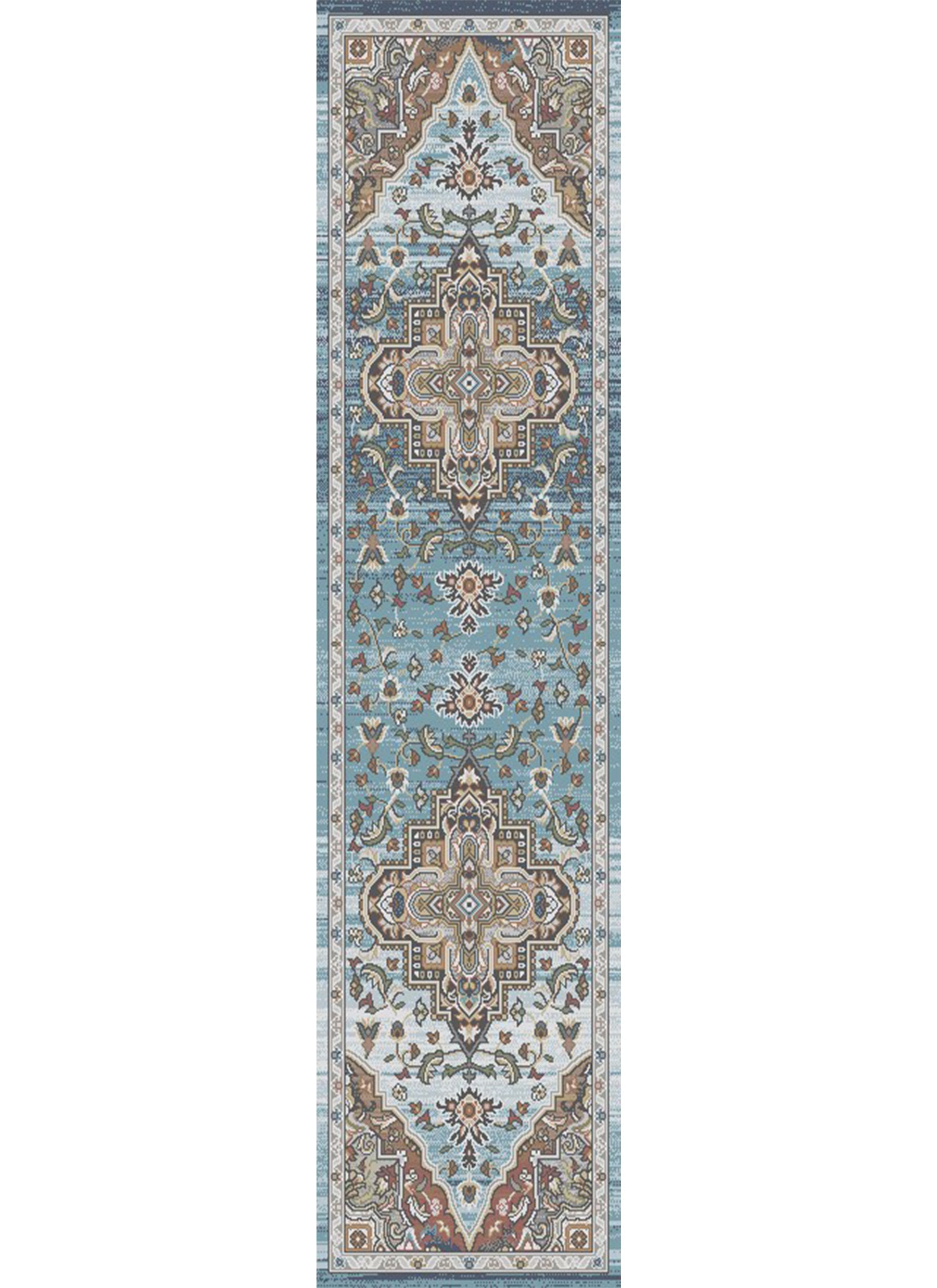 Mayberry Rugs Monaco Leila Blue Area Rug – Traditional Home Decor Rug Mayberry Rug