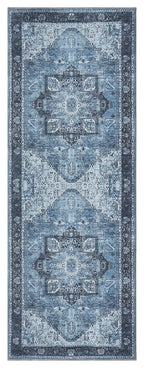 Mayberry Rugs Vintage Pompeii Blue Area Rug – Distressed Traditional Rug Mayberry Rug