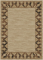 Mayberry Rugs Hearthside Antler Beige Area Rug – Rustic Cabin Lodge Rug Mayberry Rug