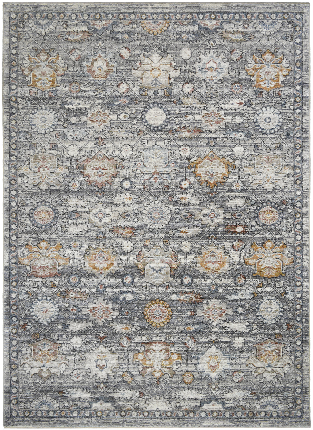 Mayberry Rugs Athens Larissa Gray Area Rug – Traditional Home Decor Rug Mayberry Rug