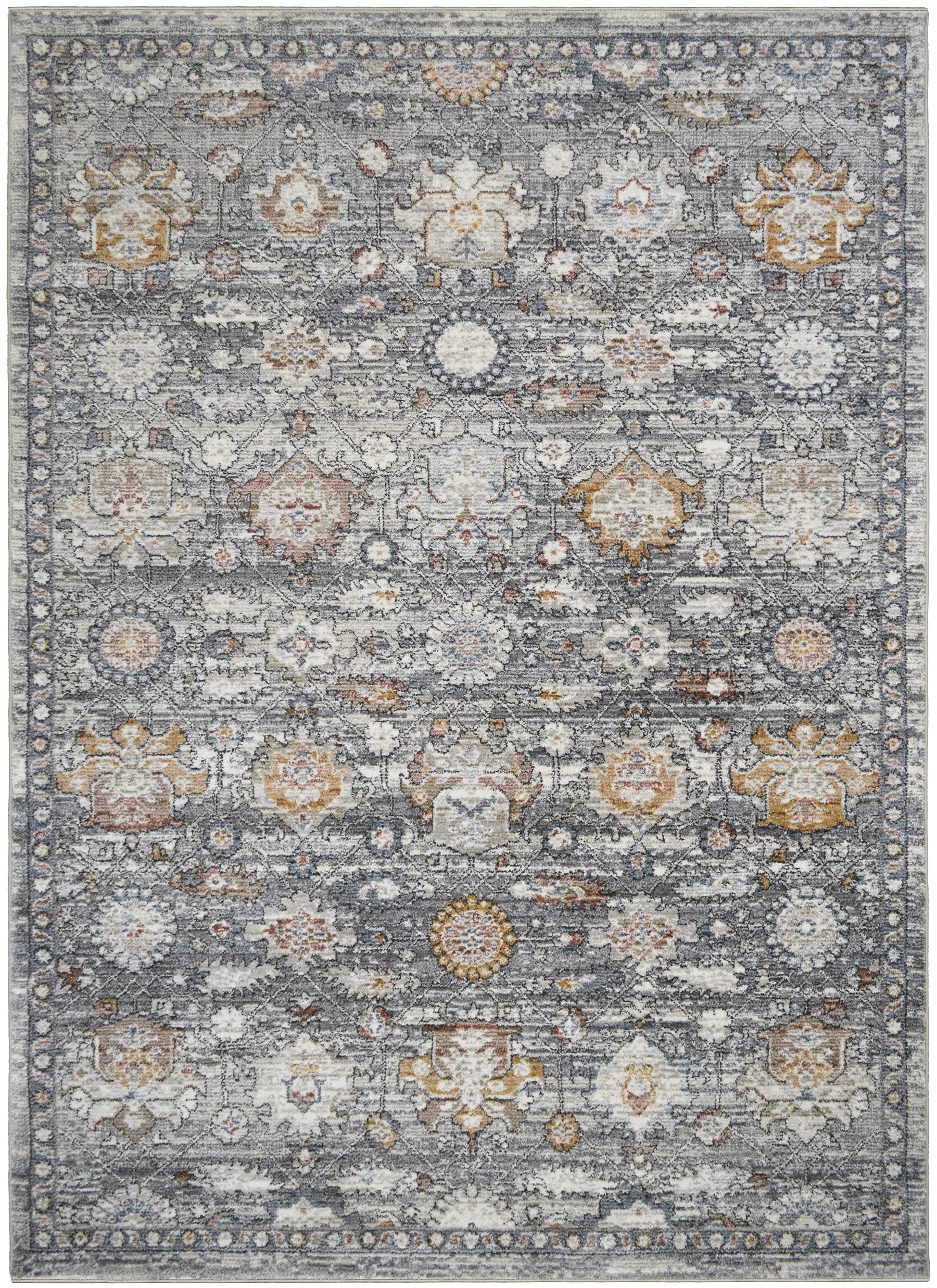 Mayberry Rugs Athens Larissa Gray Area Rug – Traditional Home Decor Rug Mayberry Rug