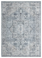 Mayberry Rugs Vintage Pompeii Gray Area Rug – Distressed Traditional Rug Mayberry Rug