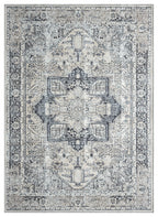 Mayberry Rugs Vintage Thebes Charcoal Area Rug – Distressed Traditional Rug Mayberry Rug