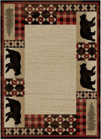 Mayberry Rugs American Destination Edgewood Multi – Rustic Lodge Area Rug Mayberry Rug