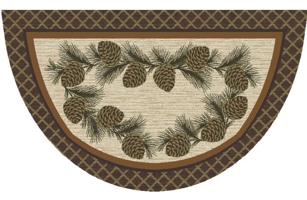 Mayberry Rugs Cozy Cabin Broken Branch Multi Area Rug – Rustic Cabin Lodge Rug Mayberry Rug