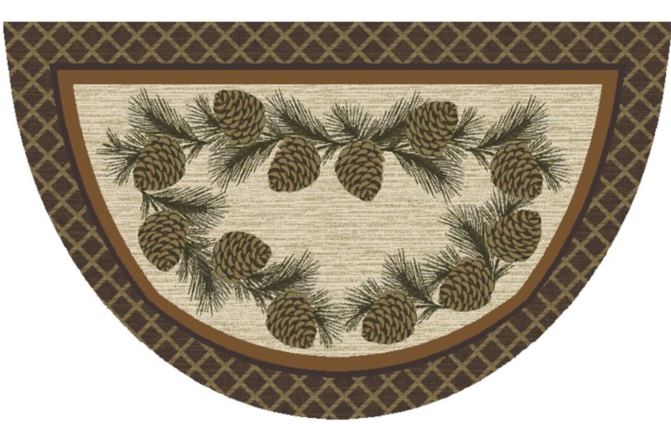 Mayberry Rugs Cozy Cabin Broken Branch Multi Area Rug – Rustic Cabin Lodge Rug Mayberry Rug
