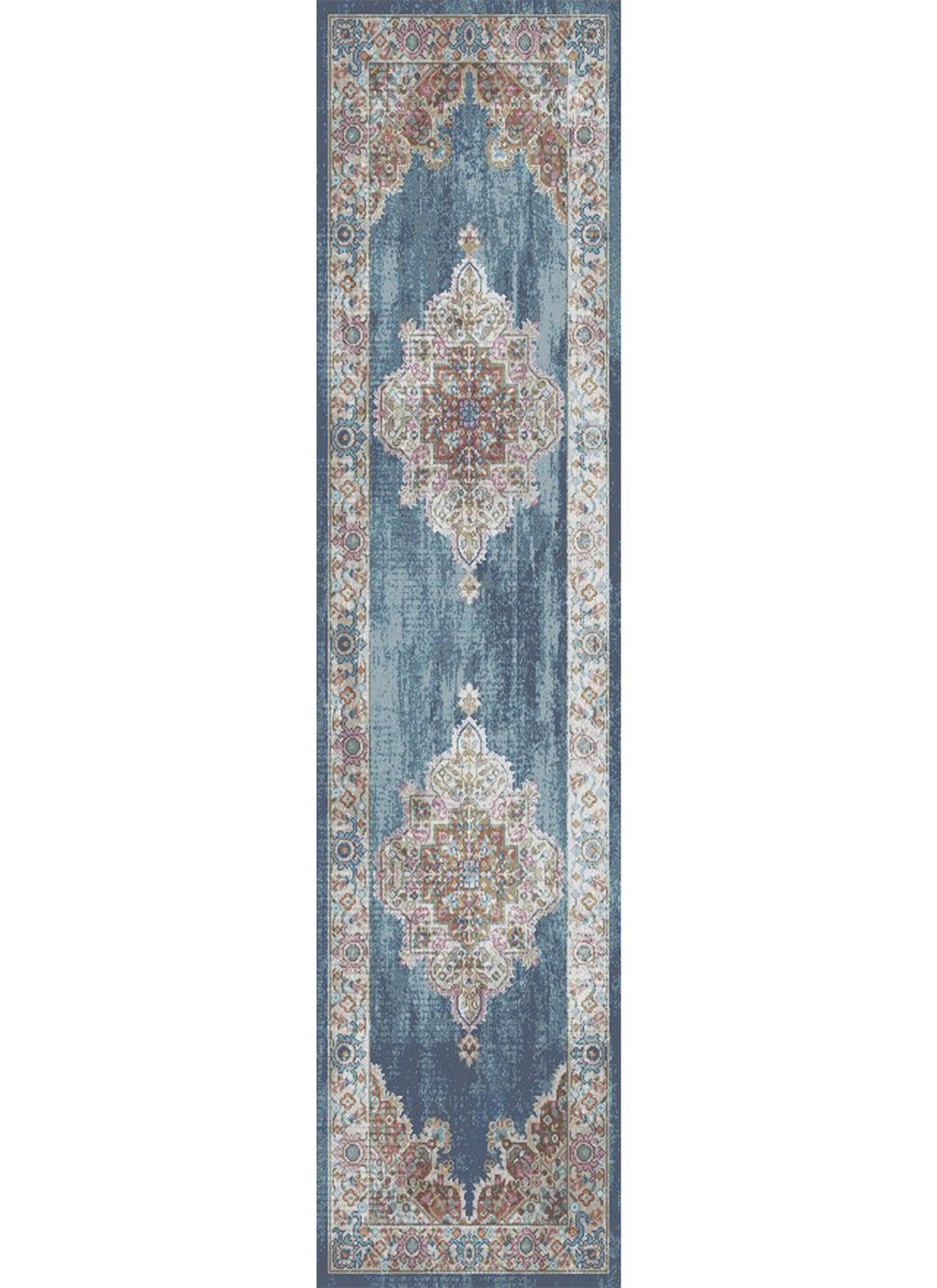 Mayberry Rugs Monaco Antonella Blue Area Rug – Traditional Home Decor Rug Mayberry Rug