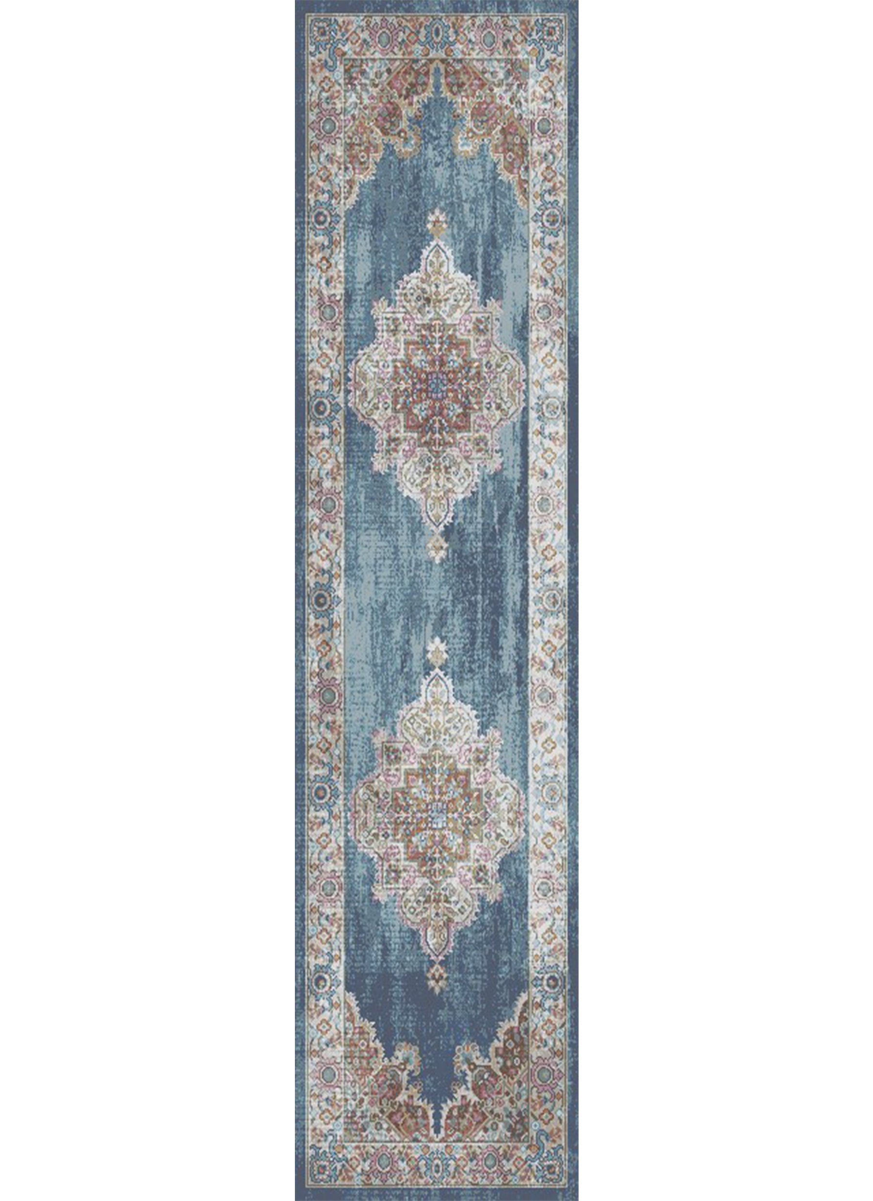 Mayberry Rugs Monaco Antonella Blue Area Rug – Traditional Home Decor Rug Mayberry Rug