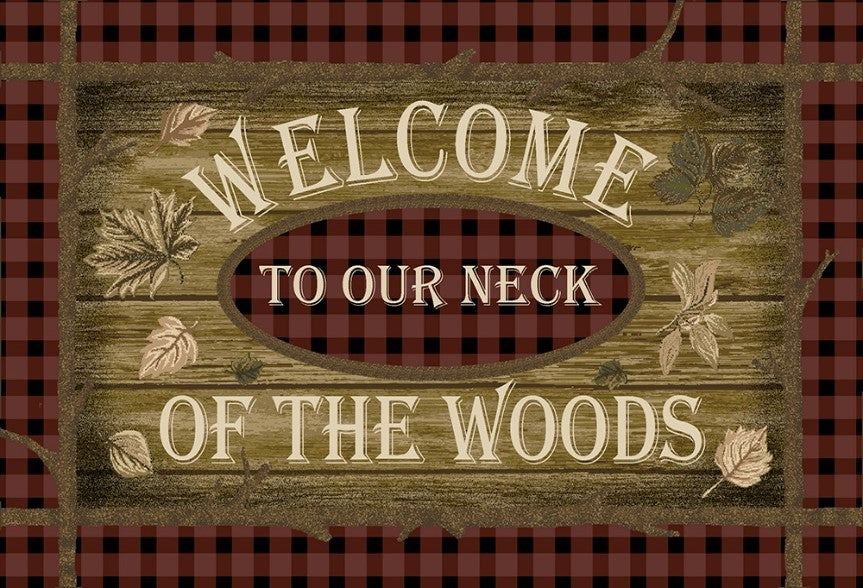 Mayberry Rugs Cozy Cabin Neck of the Woods Multi Area Rug – Rustic Cabin Lodge Rug Mayberry Rug